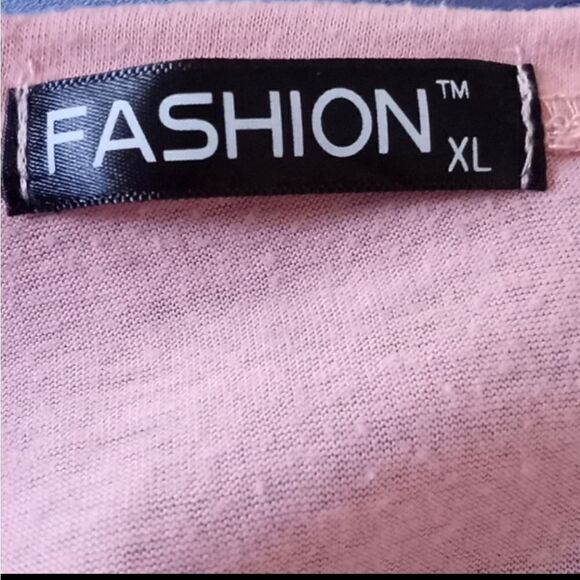 FASHION PINK SCRIPTURE T-SHIRT SZ.XL EUC - Picture 3 of 4